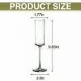 thumbnail image 5 of ACDANC 6Pcs Champagne Flutes Plastic 5.5 oz Thermal Safe Clear Cups Cocktail Cups for New Year Party Gathering Mix3, 5 of 7