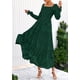 thumbnail image 4 of Vestido PRETTYGARDEN 2025 Floral de Manga Larga con Fruncido XXL, 4 of 8