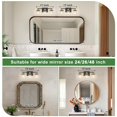 thumbnail image 2 of Luminaria de baño DORESshop de 3 luces en negro y dorado, 2 of 7
