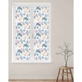 thumbnail image 2 of Window Privacy Film, Blue Turtle Starfish Coral UV Sun Blocking Window Tint Film Heat Control One Way Blackout Window Film, Summer Ocean Conch Nautical Beach Non Adhesive Static Cling 29.5x118 In, 2 of 7