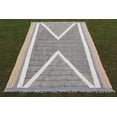 thumbnail image 1 of Casavani - 3'x5' Area Rugs for Kitchen and Study Room Handblock Printed Beige Cotton Dhurrie, 1 of 1