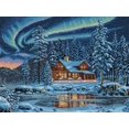 thumbnail image 1 of Gold Collection Aurora Cabin Kit de Broderie-16"X12 Pouces 16 Unités, 1 of 3