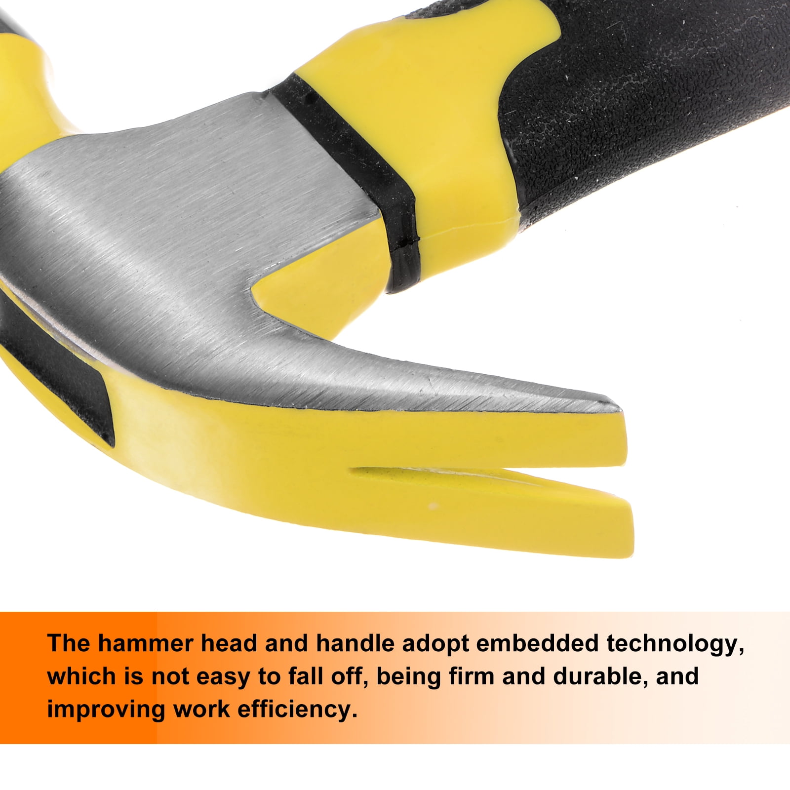 Uxcell Rubber Mallet Hammer 22oz 38mm Dia Double-Faced Soft Nylon Installation Hammers