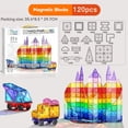 thumbnail image 1 of yeacher Creative Magnetic Building Blocks for Kids - 120-Piece Colorful Window Design Set for Cognitive Development and Fun Learning, 1 of 7