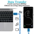 thumbnail image 3 of Lighted USB C to USB C Cable, 3A LED Light Up USB C Fast Charge Cord Compatible with iPhone 15/15 Pro/15 Plus/15 Pro Max/Samsung Galaxy and More (Colorful,3.3FT), 3 of 6