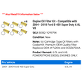 thumbnail image 2 of Engine Filter Kit - Compatible with 2004 - 2010 Ford E-450 Super Duty 6.0L V8 2005 2006 2007 2008 2009, 2 of 2