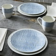 thumbnail image 3 of Noritake Blue Hammock Set of 4 Coupe Stripe Salad Plates, 3 of 7