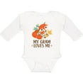 thumbnail image 3 of Inktastic My Gram Loves Me Fox Grandchild Boys or Girls Long Sleeve Baby Bodysuit, 3 of 5
