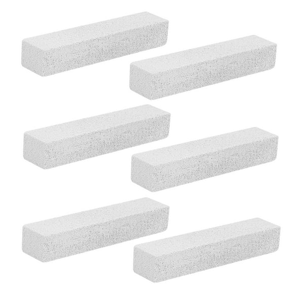 Topboutique 6 Pack Pumice Stones,Pumice Scouring Stick,White Pumice Scouring Pad,Pumice Stick Cleaner for Removing Toilet Bowl Ring,Pumistone for Kitchen, Pool, Bathroom, Sink