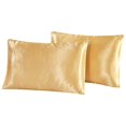thumbnail image 1 of 2Pcs Queen Satin Silk Pillowcase Pillow Case Cover Home Bedding Smooth, 1 of 5