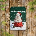 thumbnail image 2 of Santa Surprise Gift Great Pyrenees Merry Cheerful Christmas Vertical Metal Aluminum Sign Pyr Dog Lover Wall Art Home Decor - 12021, 2 of 5