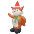 thumbnail image 3 of Jeco CHD-OD066 4 ft. Inflatable Standing Fox Christmas Decoration, 3 of 9