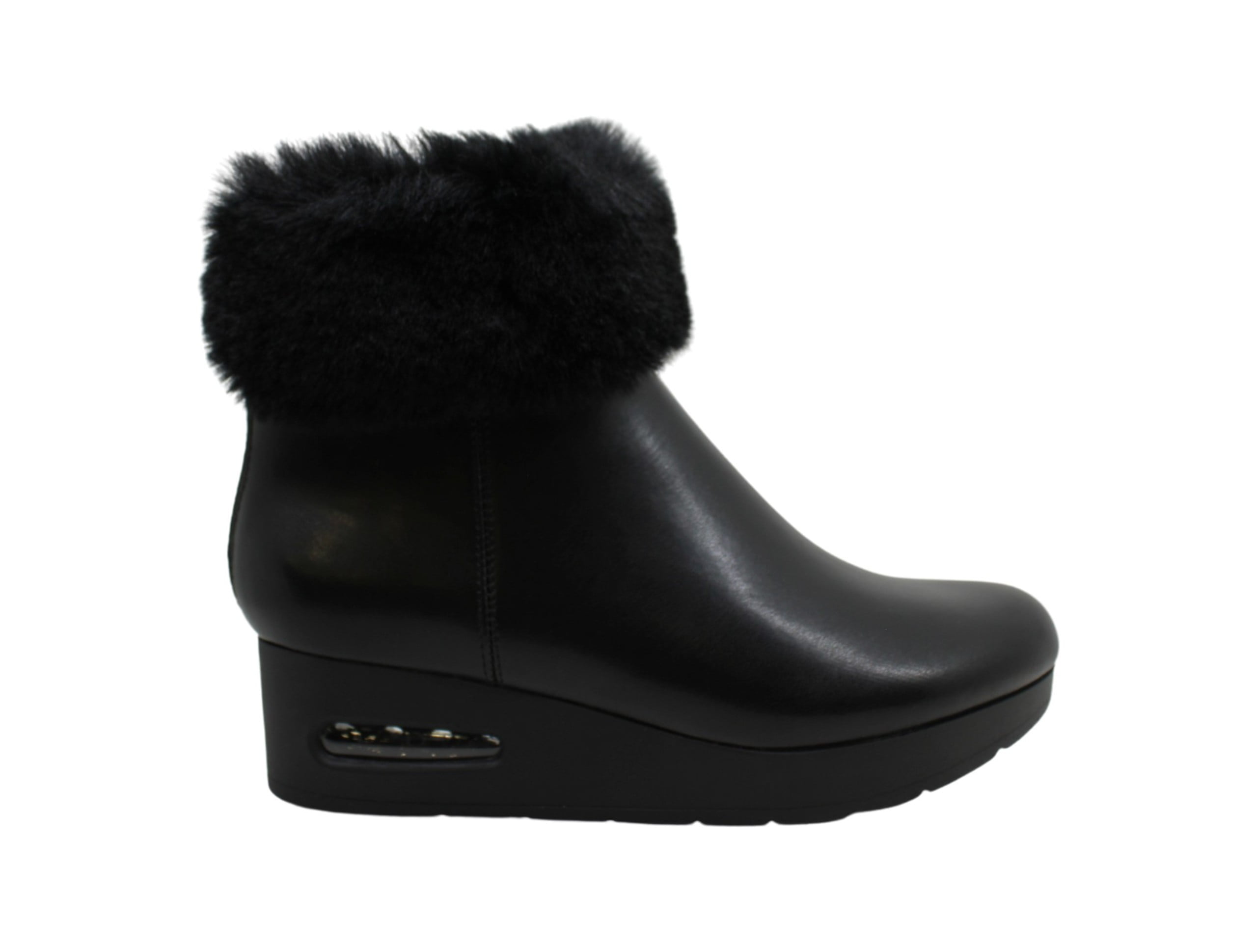 DKNY Womens Abri Faux Fur Round Toe 