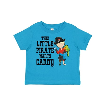 

Inktastic This Little Pirate Wants Candy Gift Toddler Boy Girl T-Shirt
