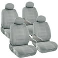 thumbnail image 1 of US Automotive Grade Thick Universal Fit 4 Bucket Seat Covers for Van 2002 - 2012 Kia Sedona Gray Grey, 1 of 4