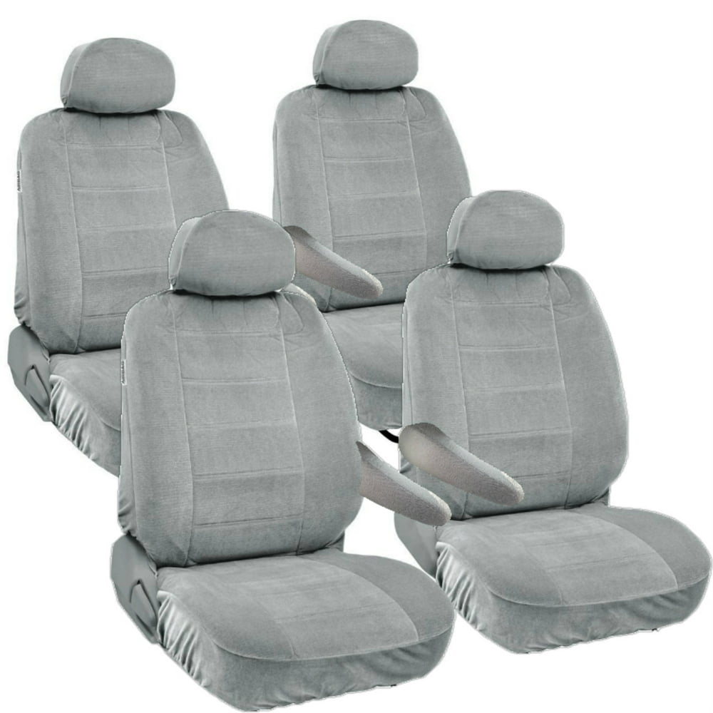 8pc Universal Seat Covers for Van Front & Middle 2 Row Armrest Access