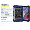 thumbnail image 2 of Samsung Tab A7 Lite 2021 Case, SM-T220/T225/T227 Cover, Dteck Heavy Duty Rugged Shockproof Case with Rotating Hand Grip for Samsung Galaxy Tab A7 Lite 8.7 inch, Deep Blue, 2 of 10