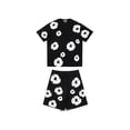 thumbnail image 5 of Marca de moda estadounidense DENIM TEARS La misma camiseta holgada de manga corta de kapok con estampado completo de Pei Yepantalones cortos naranjas, 5 of 5