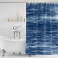 thumbnail image 2 of Navy Blue Shower Curtain Set - Extra Long 72" x 96" Washable Bathtub Curtain with 12 Hooks, Vintage Modern Abstract Art Ombre Waterproof Fabric Stall Shower Curtains for Bathroom/Bathtub Décor, 2 of 6