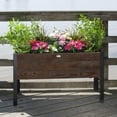 thumbnail image 3 of Grapevine Urban Garden Raised Planter, FSC Recycled Wood, Rectangular, 37IN x 12.6IN, Cocoa Brown, 3 of 8