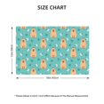 thumbnail image 4 of Placemats Set Of 4 / 6, Capybaras Gifts Placemats For Dining Table Indoor/Outdoors Heat Resistant Washable Placemats 18" X 12", 4 of 8