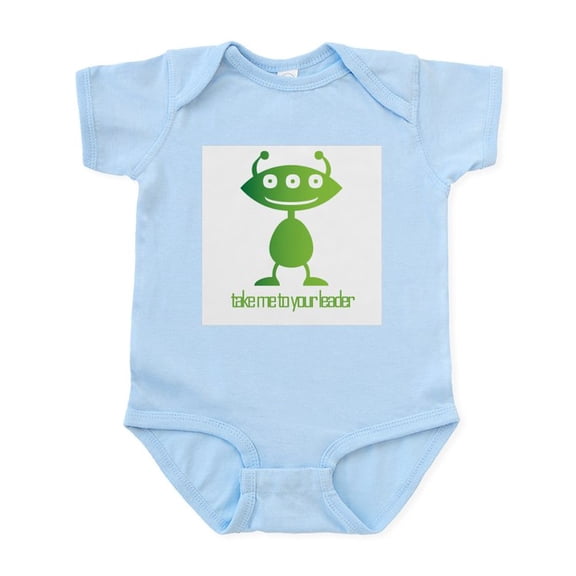 CafePress - Take Me To Your Leader Infant Bodysuit - Baby Light Bodysuit, Size Newborn - 24 Months