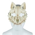 Scary Animal Halloween Mask, Realistic Skeleton Face Mask Wolf Skull ...