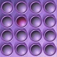 thumbnail image 1 of Ahgly Company Machine Washable Indoor Square Transitional Heliotrope Purple Area Rugs, 8' Square, 1 of 7