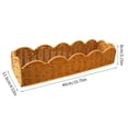 thumbnail image 5 of Rectangular Plastic Basket Decorative Rattan Weave Pattern Functional Storage For Home Decoration Practical Container, 5 of 12