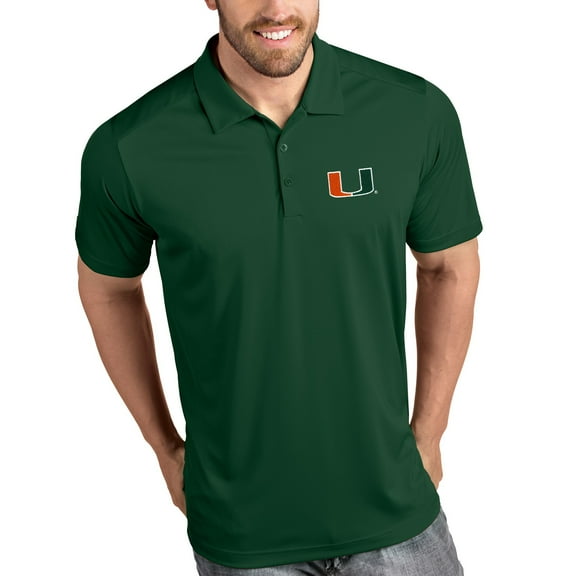Miami Hurricanes Antigua Tribute Polo - Green