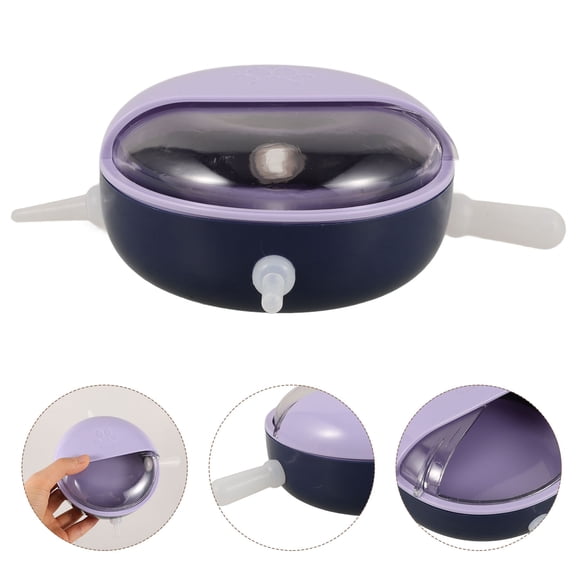 OUNONA Durable Puppy Feeding Milk Bowl with Pacifiers No Spill Plastic Pet Feeder for Puppies and Kittens
