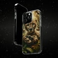 thumbnail image 6 of DistinctInk Hybrid (Acrylic / TPU) Clear Slim Fit Case for Apple iPhone 15 PLUS (6.7" Screen) - "Whimsical Cheetah: An Enchanting Encounter in the Forest", 6 of 8
