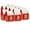 Red-12PCS, variant on Yucurem 10 Pack Christmas Wonderland Cottage Gift Boxes, 7.87 x 7 x 9 Inches House Shaped Christmas Boxes with Handle, Paper Treat Boxes for Holiday Party Favors
