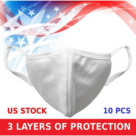 Handmade Face Cycling Dust-proof Mesh Mouth Protection Outdoor Sportswear Accessories 3 layers protection 10 packs