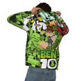 thumbnail image 2 of Ben 10 Men's Hoodie Novelty Pattern Long Sleeve Unisex Pullover Hoodies Casual Hooded Sweatshirt with Pocket, 2 of 8