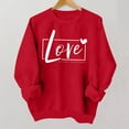 thumbnail image 2 of Hoodies for Girls 12-14 Crew Neck Pullover Hoodie Casual Valentine's Day Outdoor Workout Sweatshirt Children Fall Winter Little Girls Clothes Red, 2 of 3