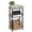 Heather Greige and Ink Black, variant on VASAGLE Side Table, Small End Table, Tall Nightstand for Living Room, Bedroom, Office, Bathroom, Steel Frame, Rustic Brown and Ink Black