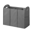 thumbnail image 5 of Whitmor Foldable Laundry Sorter with Handles, Accordion Style Polyester & Plastic Laundry Basket, Savvy Gray, 5 of 6