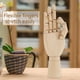 thumbnail image 3 of Modelo de mano de madera Escultura de mano Maniquí de madera Mujer Artista corporal Modelo articulado articulado (10 pulgadas derecha), 3 of 5