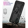 thumbnail image 6 of for Galaxy A13 5G Case,Samsung A13 5G Case,with HD Screen Protector,[Military Grade] Ring Car Mount Kickstand Hybrid Hard PC Soft TPU Shockproof Protective Case for Samsung Galaxy A13 5G (Black), 6 of 12