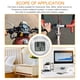 thumbnail image 3 of sweethay Reloj para salpicadero, componente electrónico ABS, suministros multiusos para coche, reloj adhesivo, temporizador Digital doméstico Automoción decorativa y accesorios Blanco, 3 of 6