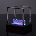 thumbnail image 1 of Newtons Cradle Led Light Up Kinetic Energy Home Office Ciencia Juguetes Decoración para el hogar, 1 of 4