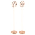 thumbnail image 2 of Table Number Stands, Metal Steady Table Number Holder  For Anniversary Party For Wedding Office Rose Gold, 2 of 8