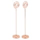 thumbnail image 1 of Soporte para números de mesa, soporte para fotos con tecnología de galvanoplastia, redondo, de Metal, estable, semicírculo, convexo, 200mm, 2 uds., 1 of 8