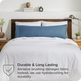 thumbnail image 4 of Bare Home Body Pillowcase - Envelope Closure - Ultra Soft - Double Brushed - Coronet Blue, 4 of 6