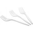 thumbnail image 2 of 1000 Count Medium Weight White Plastic Forks Bulk Plastic Silverware For Parties, Weddings, Catering, Take out Single-Use Forks, 2 of 4