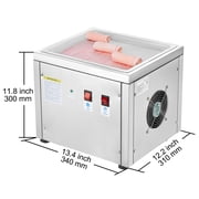 KFFKFF 11 x 9.5 Inch Pan Fried Ice Cream Roll Machine / Rolled Ice Cream Maker