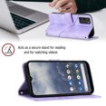 thumbnail image 4 of Compatible with Nokia G100 Classic Embossed PU Leather Case with Card Holder Shockproof Cover, 4 of 5