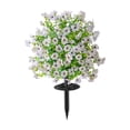 thumbnail image 2 of Kbndieu Artificial Flowers for Outdoors with Ground Spikes, Faux Eucalyptus Violet, No Maintenance Artificial Plants for Easter Patio Porch Garden Wedding Table Centerpieces, 2 of 6
