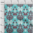 thumbnail image 1 of oneOone Cotton Poplin Fabric Paisley Ikat Decor Fabric Printed BTY 56 Inch Wide, 1 of 4